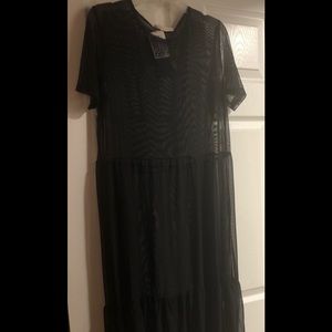 Brand new black sheer cover up
